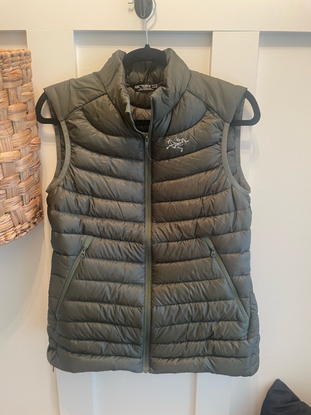 Arc'teryx Olive Green Quilted Down Vest